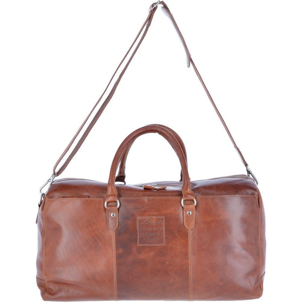 Leather Oily Hunter Holdall Tan