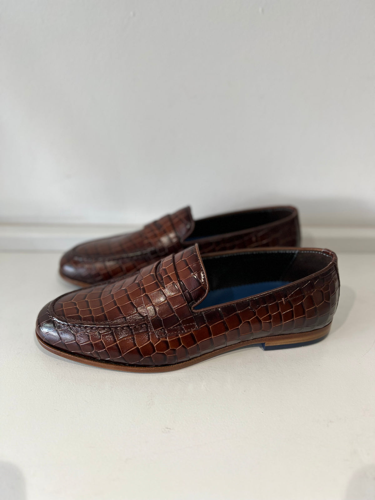 Brown Croc Loafer