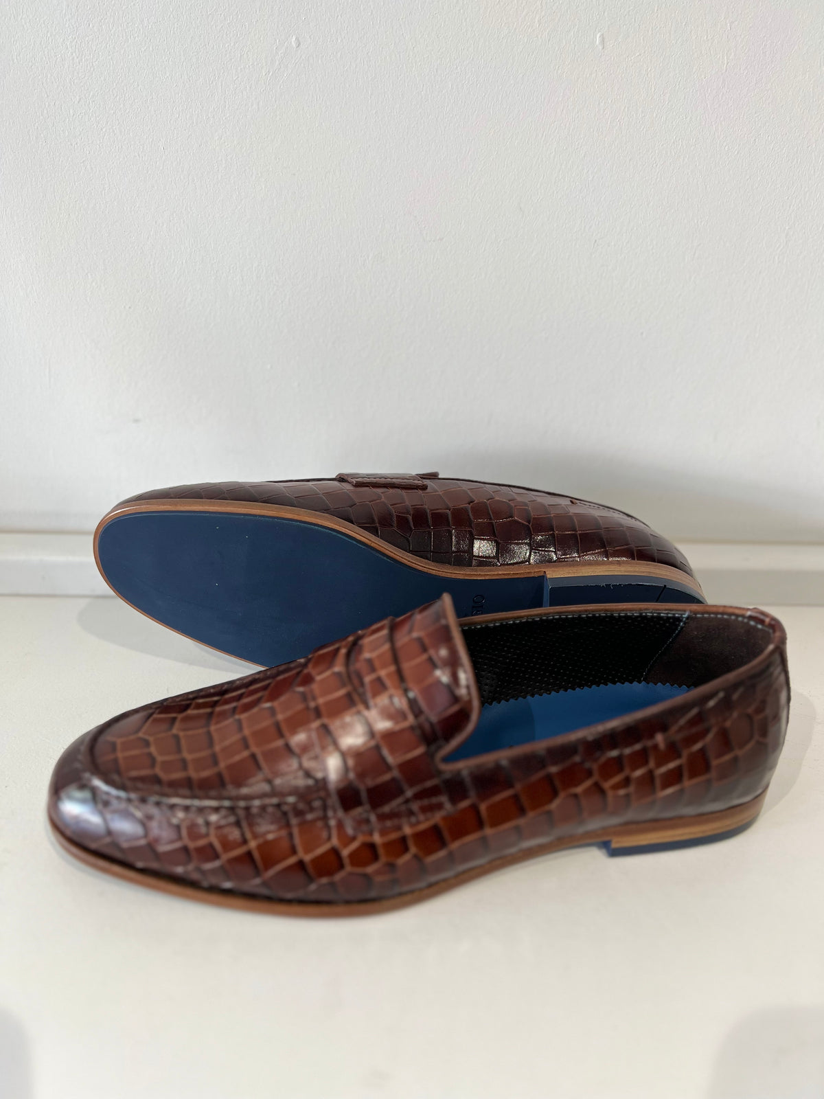 Brown Croc Loafer