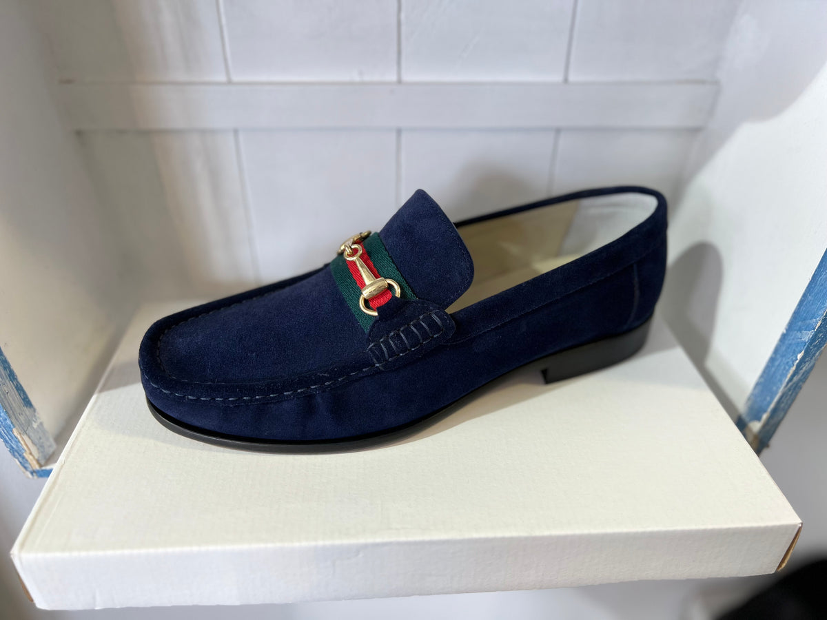 Navy Suede with Band
