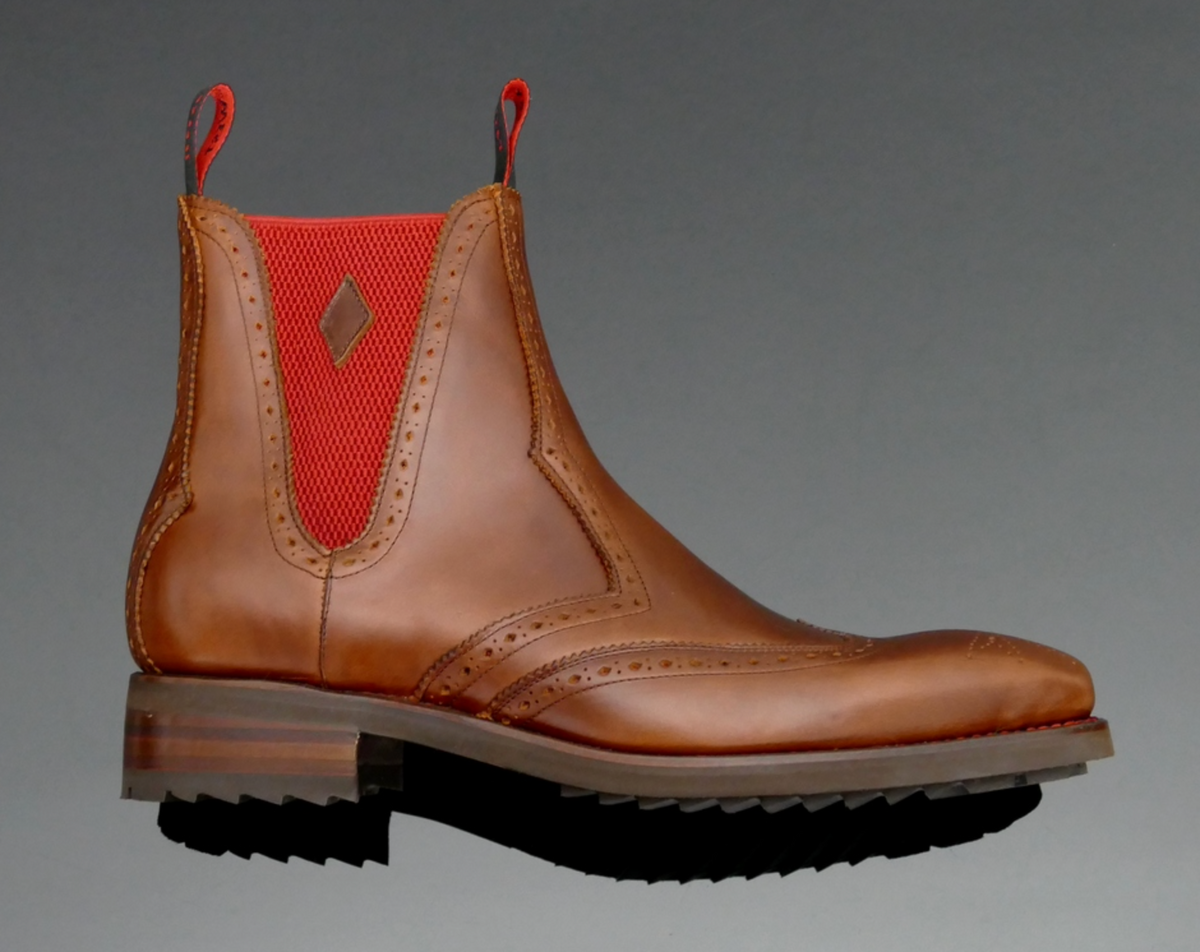 Stanshall 'Nutter' Wing Tip Chelsea Boot