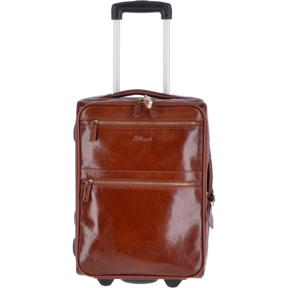 Cabin Leather Trolley  Chestnut