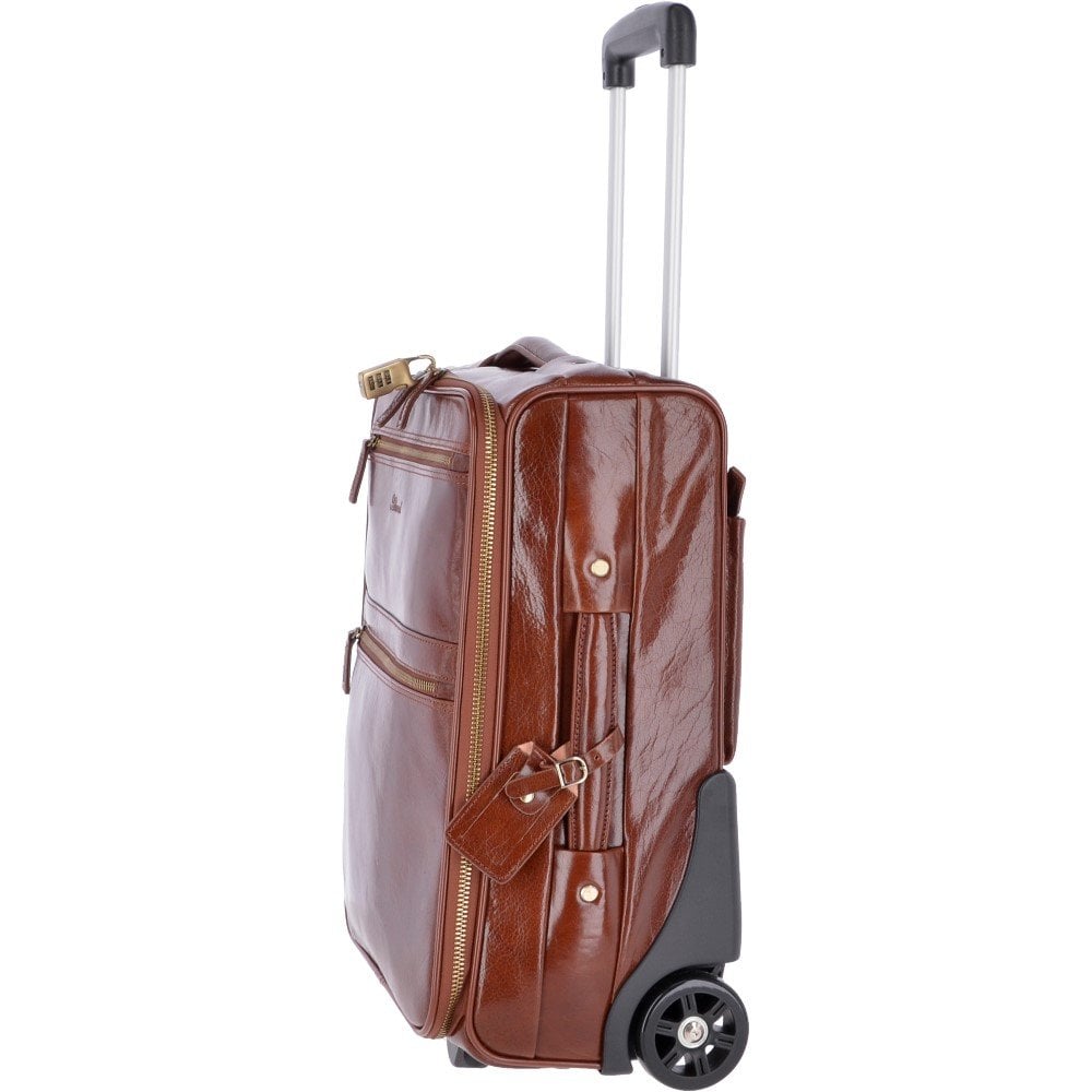 Cabin Leather Trolley  Chestnut