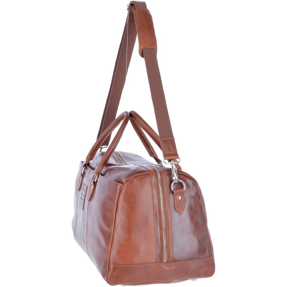 Leather Oily Hunter Holdall Tan